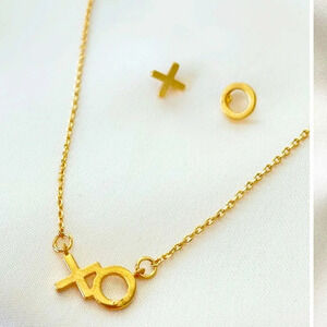 Ettika NWT XO necklace and earrings. Hugs kisses